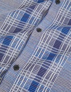 Blurred Check Knitted Cardigan Jacket