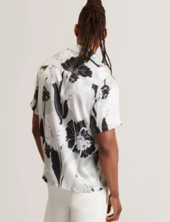 Botanical Print Short Sleeve Resort Shirt