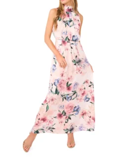 Bow Tie Sleeveless Maxi Dress
