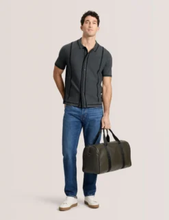 BUTTON FRONT SWEATER POLO