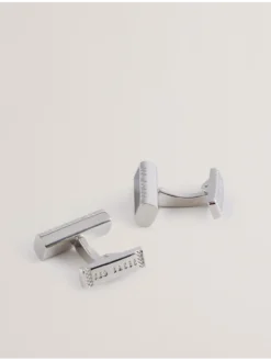 Carbon Fibre Bar Metal Cufflinks