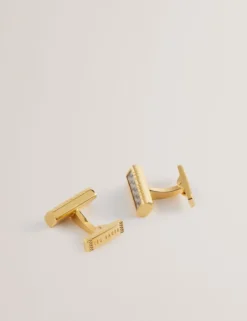 Carbon Fibre Bar Metal Cufflinks