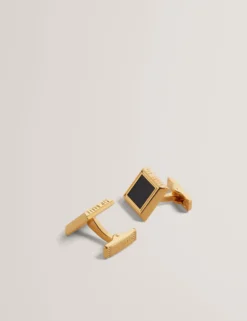 Carbon Fibre Centre Square Cufflinks