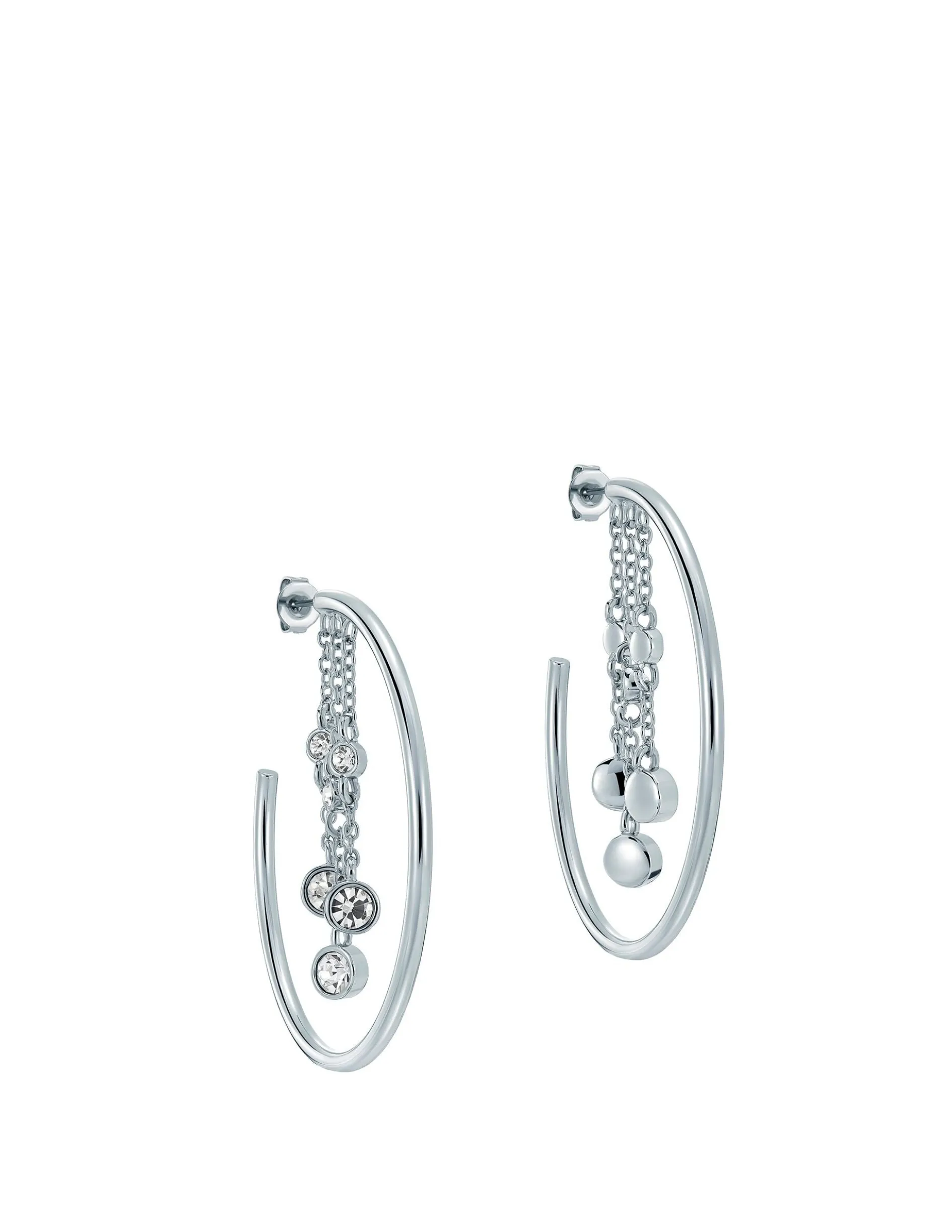 Cascade Hoop Crystal Earrings