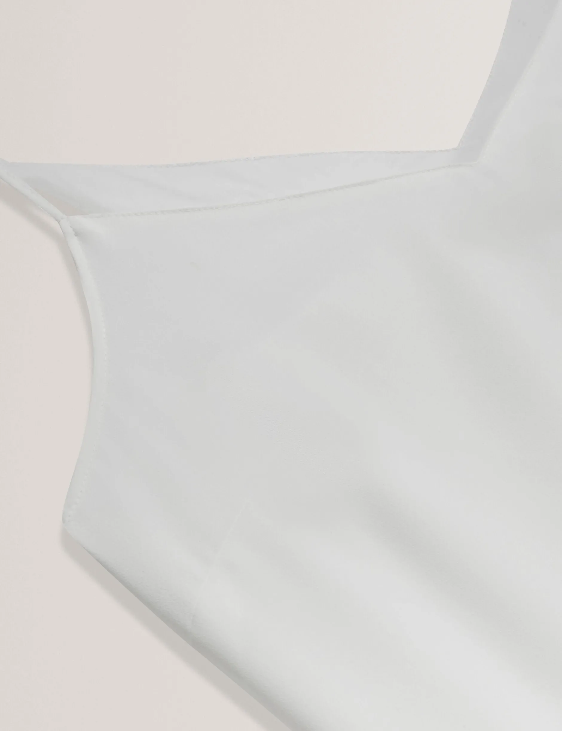 Chiffon Detail V-Neck Strappy Cami Top