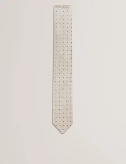 Circle Geometric Print Silk Tie