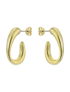 Contour Hoop Earrings