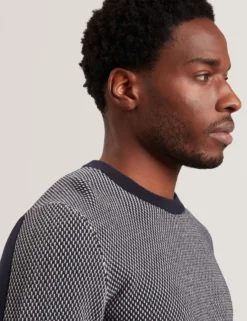 Contrast Stitch Knit Cotton Polo Shirt