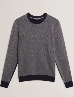 Contrast Stitch Knit Cotton Polo Shirt