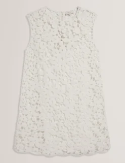 Crochet Sleeveless Mini Shift Dress