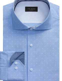 Dobby Stretch Cotton Slim Fit Shirt