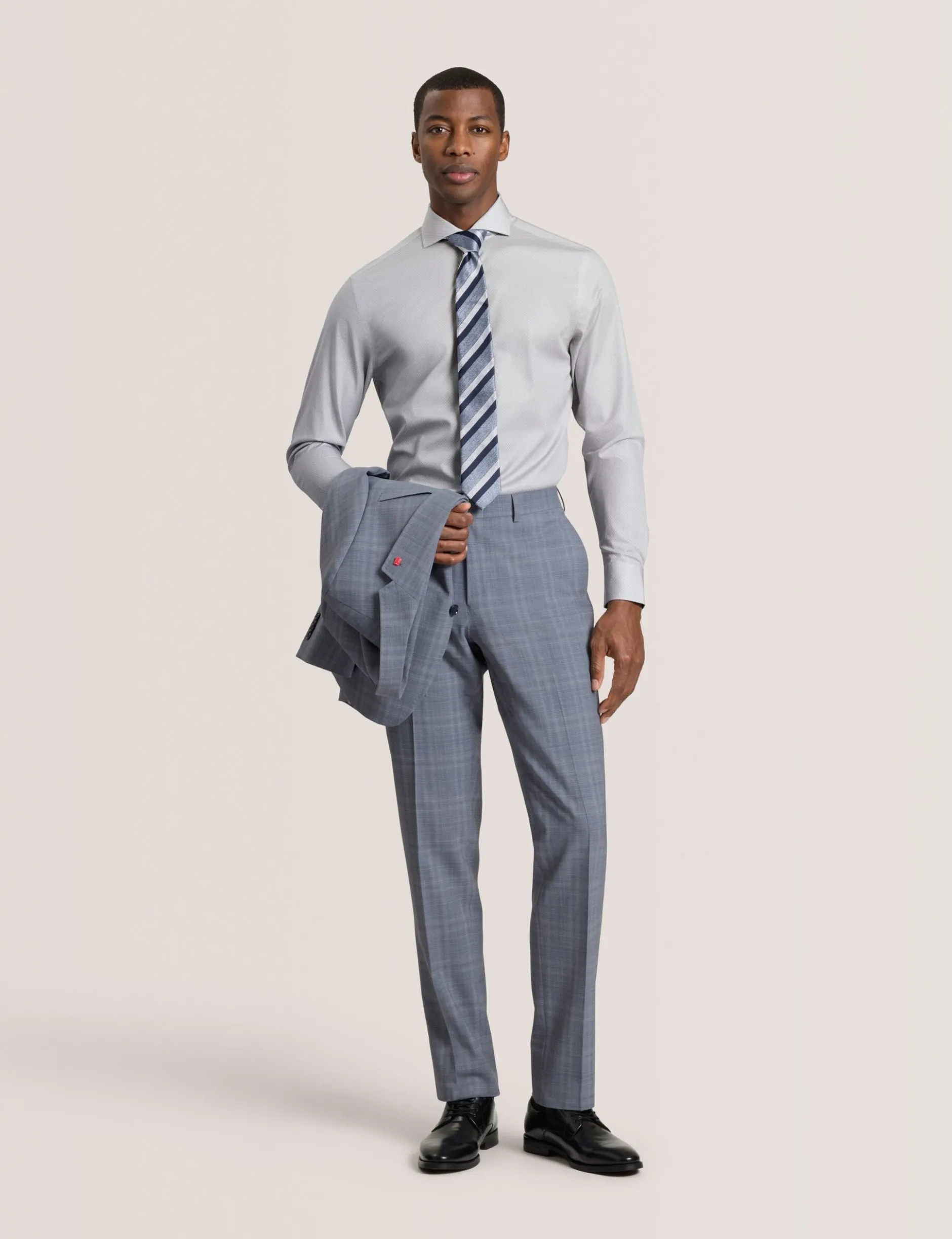 Dobby Stretch Cotton Slim Fit Shirt