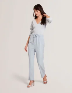 Elastic Waist Tailored Woven Joggers