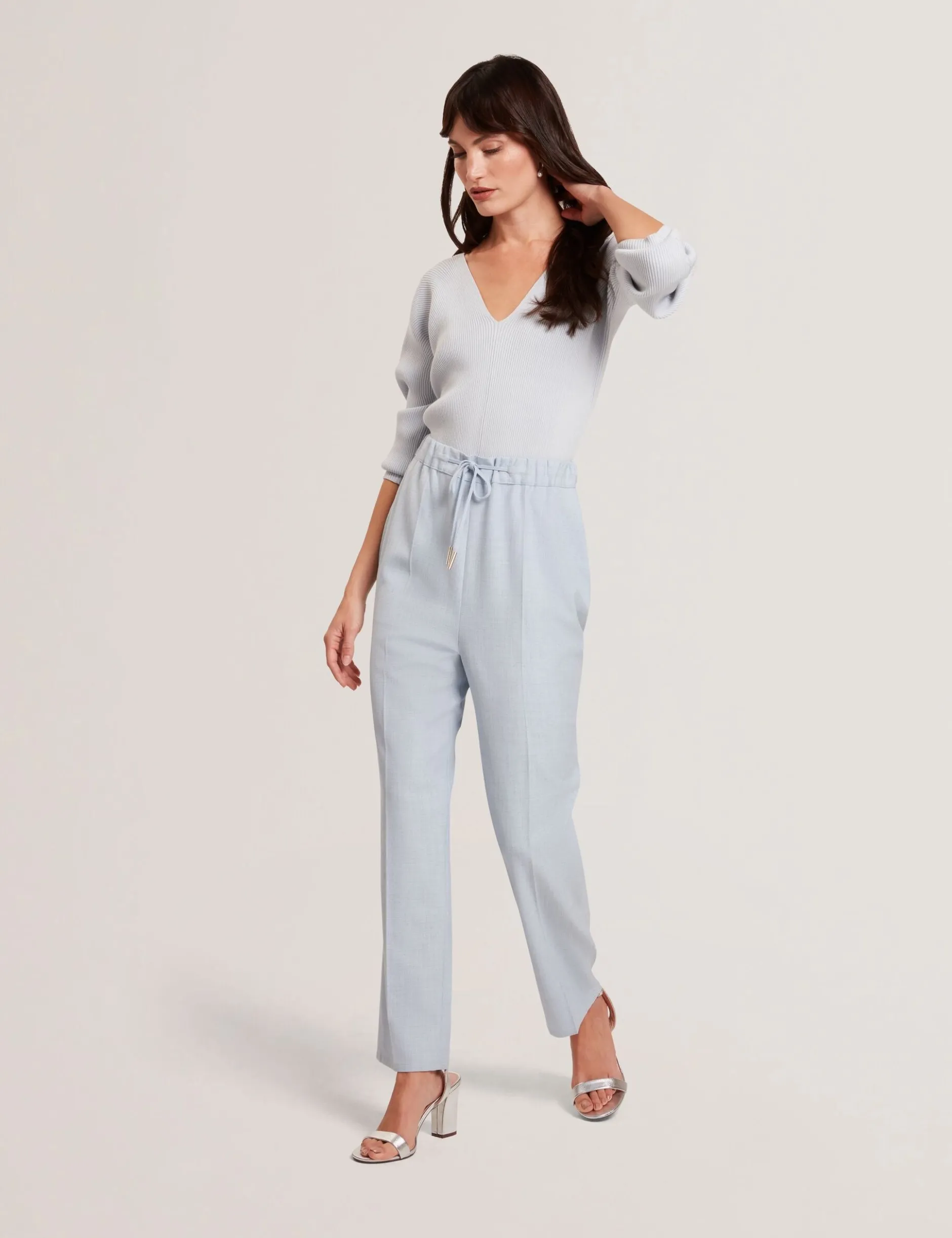 Elastic Waist Tailored Woven Joggers
