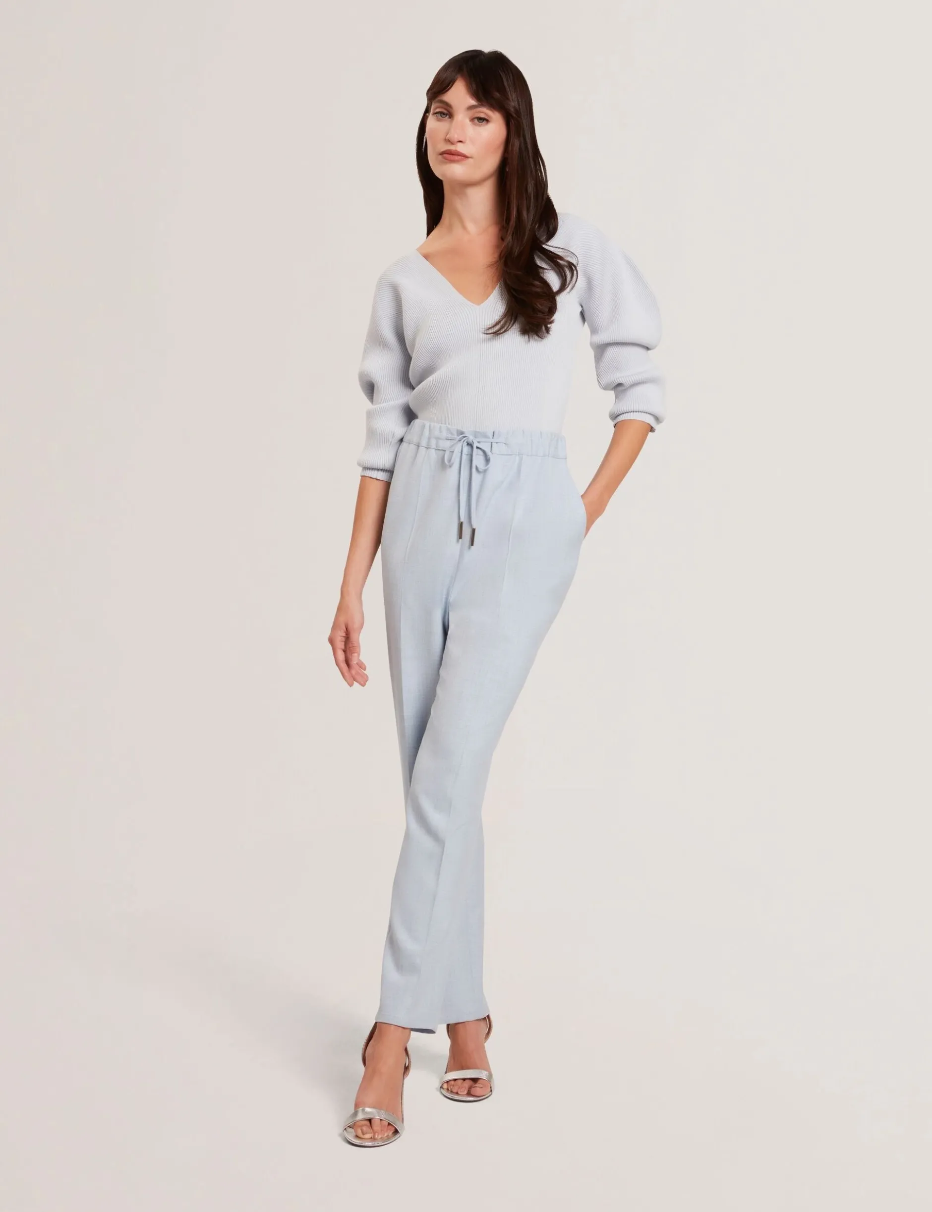 Elastic Waist Tailored Woven Joggers