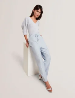 Elastic Waist Tailored Woven Joggers