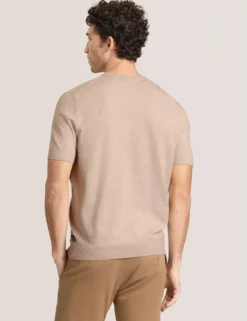Fine Knit Short Sleeve T-Shirt
