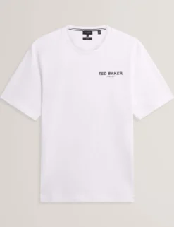 Flamingo Back Graphic Cotton T-Shirt