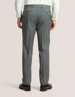 Flat Front Plaid Suit Pant