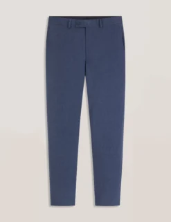 Flat Front Seersucker Suit Pant