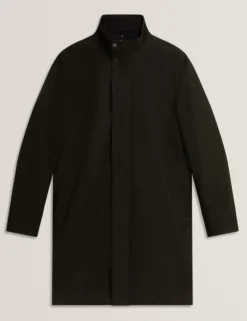 Funnel Neck Longline Jacket With Liner