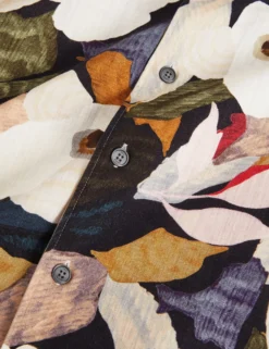 Garden Print Relaxed Short Sleeve Shirt