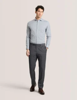 Geo Print Stretch Cotton Slim Fit Shirt
