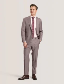 Geo Texture Stretch Cotton Slim Fit Shirt