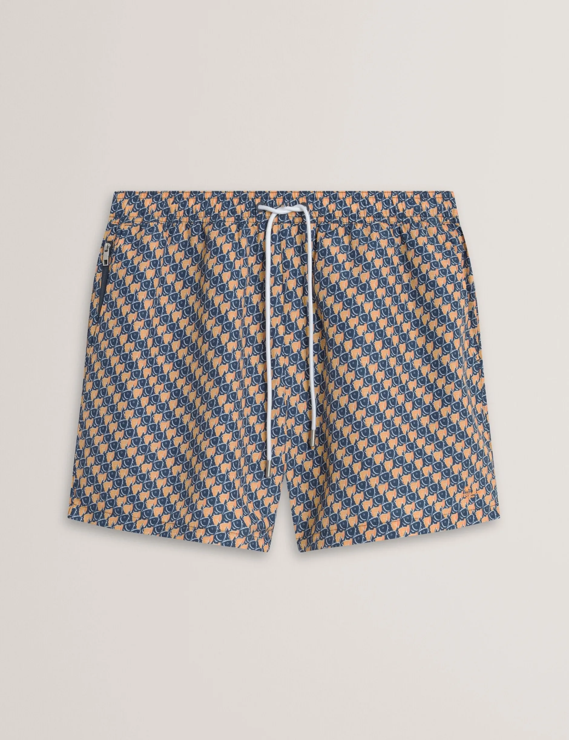 Goldfish Geometric Print Swim Shorts