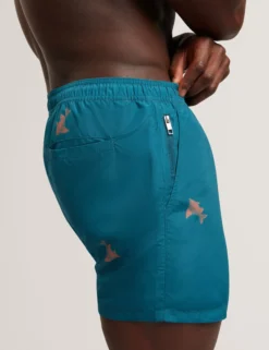Goldfish Print Drawstring Swim Shorts