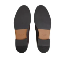 Grained Leather Penny Loafers