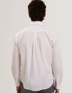 Graphic Patch Relaxed Fit Cotton Shirt