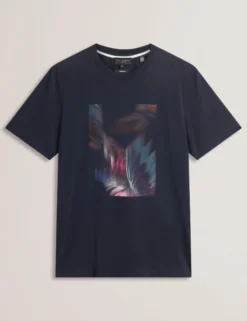 Graphic Print Crew Neck Cotton T-Shirt