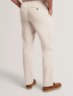 Houndstooth Cotton Linen Tapered Trousers