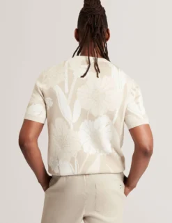 Jacquard Botanical Wool Blend T-Shirt