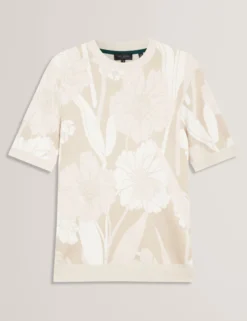 Jacquard Botanical Wool Blend T-Shirt