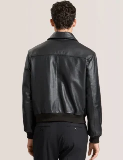 Leather Bomber Jacket