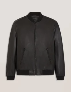 Leather Bomber Jacket