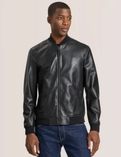 Leather Bomber Jacket