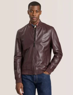 Leather Bomber Jacket