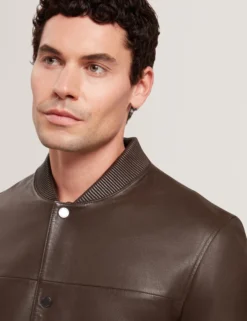 Leather Classic Bomber Jacket