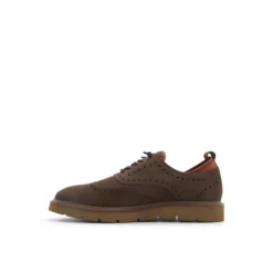 Leather Suede Wingtip Oxford Shoes