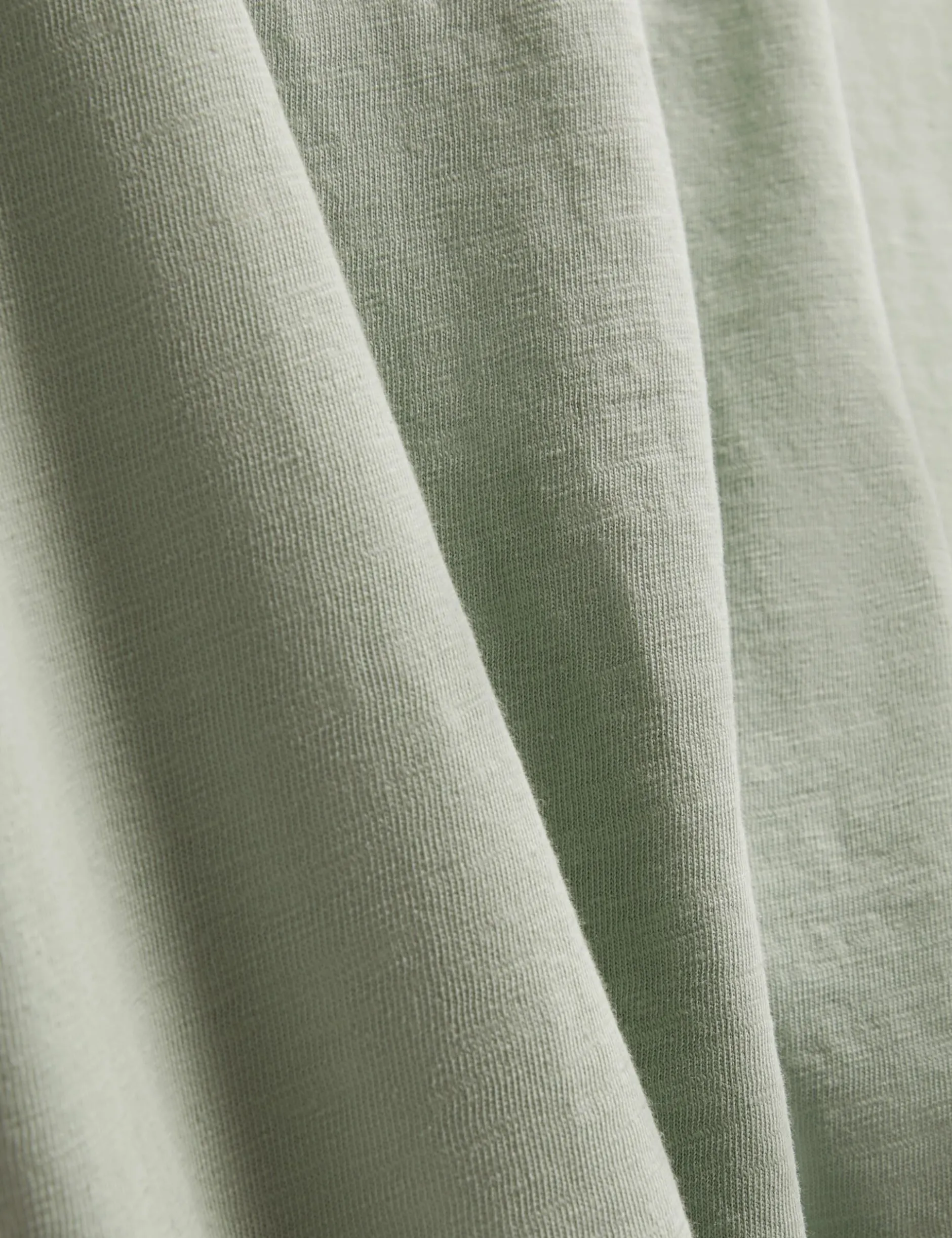 Lightweight Cotton Linen Crew Neck T-Shirt