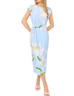 Lily Print Jersey Bodycon Midi Dress
