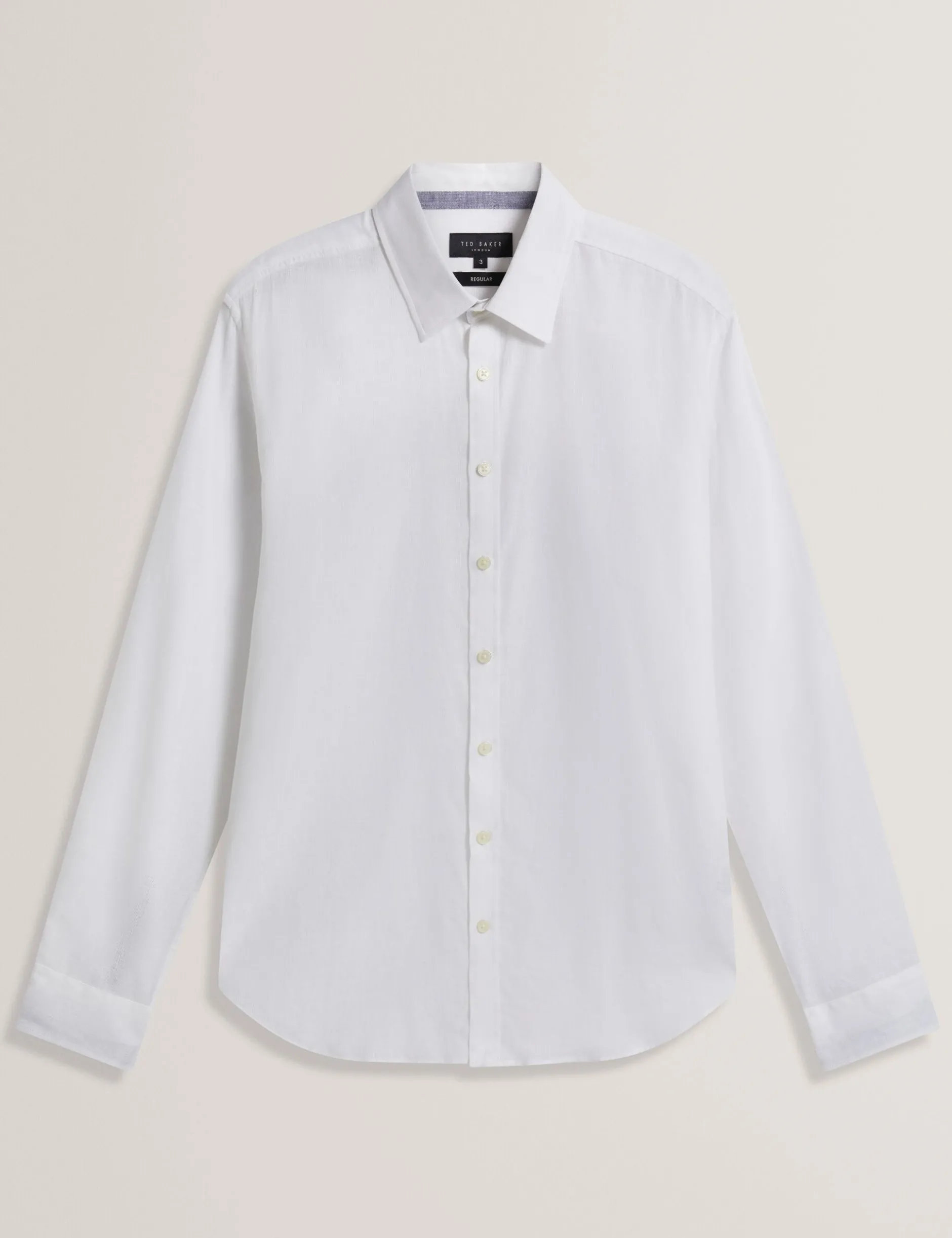 Linen Cotton Woven Long Sleeve Shirt