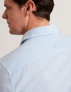 Linen Cotton Woven Long Sleeve Shirt