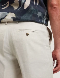 Linen Cotton Woven Tailored Shorts