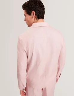 Linen Cotton Zip-Up Harrington Jacket
