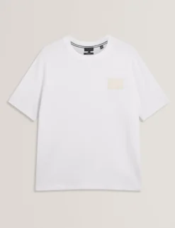 Logo Patch Oversized Cotton T-Shirt