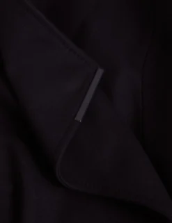 Longline Belted Wool Wrap Coat